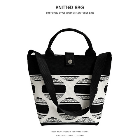 Commuter Women's Large Capacity Crossbody Knit Handbag
