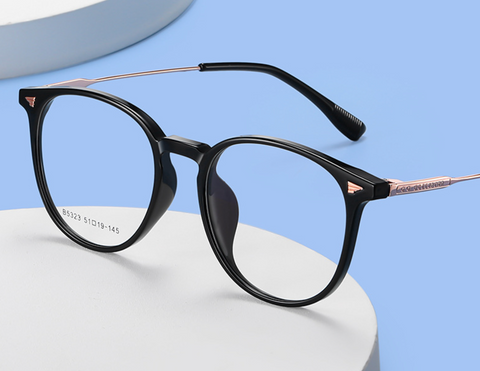 TR90 Alloy Glasses Oval Frame Anti-Blue Ray
