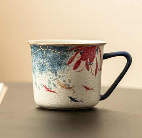 Gold Koi Ceramic Mug 255ml