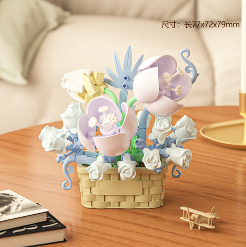 Blue Fairy Dream Flower Building Block