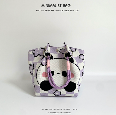 Minimalist Ring Knit Handbags