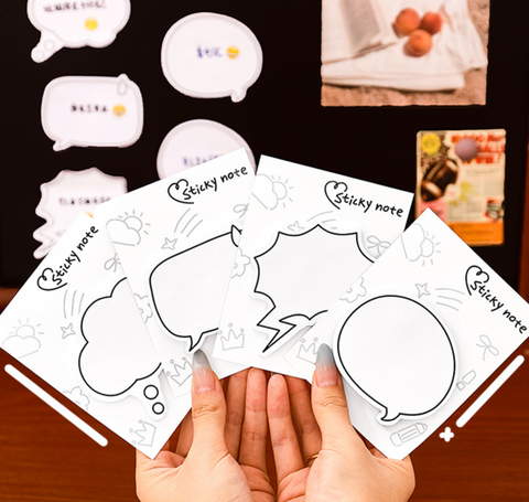 Minimalist Speech Bubble Sticky Notes