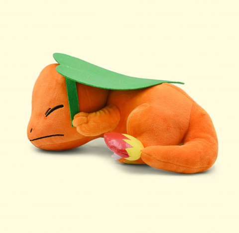 Charmander Sleeping and Leaf Medium Plush 27cm