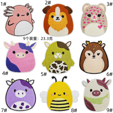 Fun Squishies Embroidered Badge Set