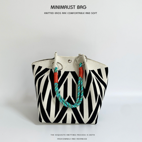 Minimalist Ring Knit Handbags