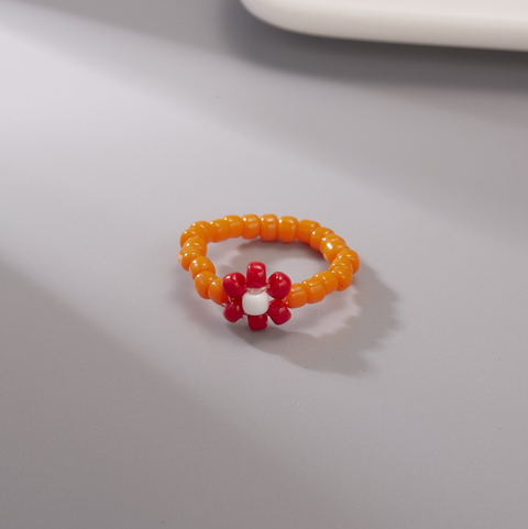 Beaded Daisy Ring