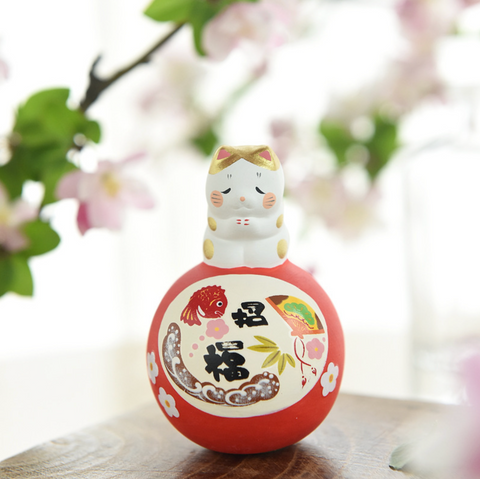 Good Luck Lucky Cat Ceramic