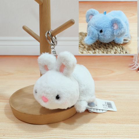 15cm Rabbit Flip Elephant Plush Keychain