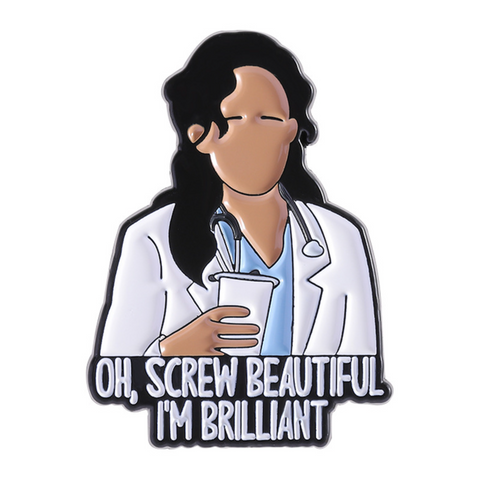 I'm Brilliant Greys Pin