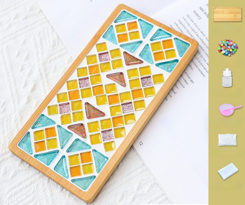 Rectangle Mosaic Plate DIY