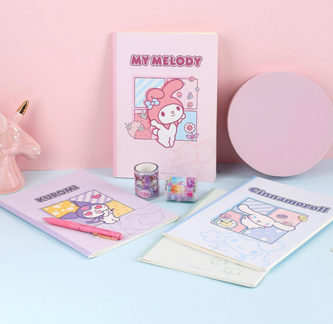 Sanrio Four Square B5 Lined Notebook