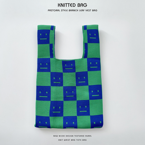 Blocky Knitted Bag