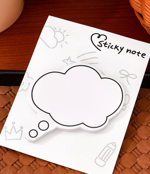 Minimalist Speech Bubble Sticky Notes