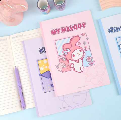 Sanrio Four Square B5 Lined Notebook