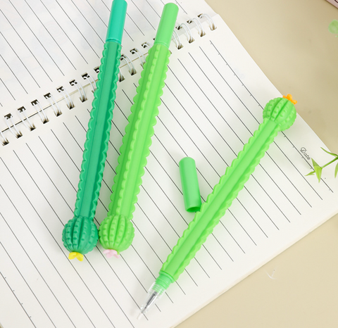 Cactus Green 0.5mm Black Gel Ink Pen