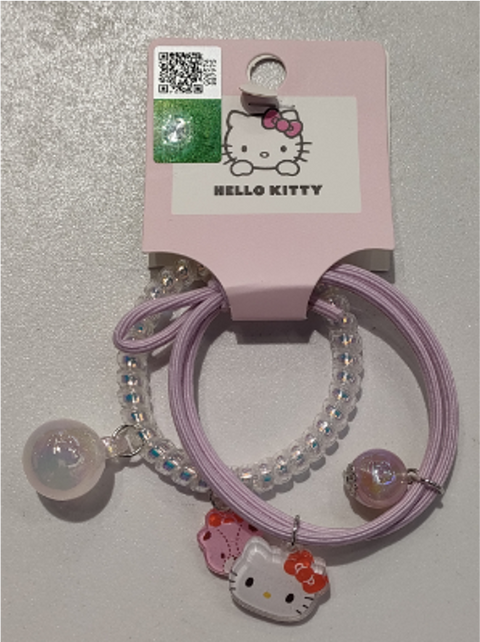 Hello Kitty Pink Dual Hair Tie