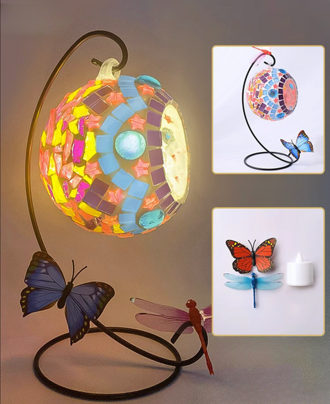 Hanging Mosaic Candle Light DIY