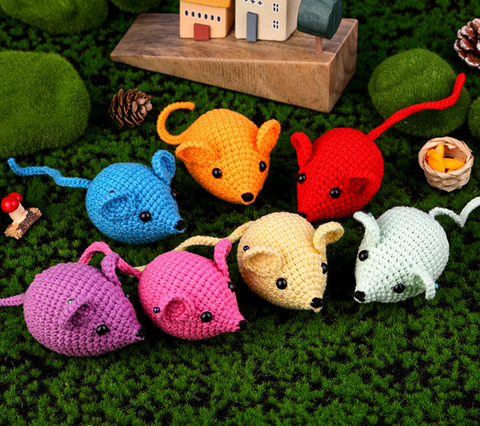 Colorful Mouse Crochet Set