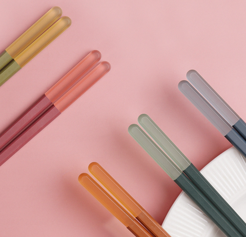 Ice Mist Alloy Chopsticks 5 Set