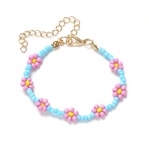 Daisy Bead Bracelet