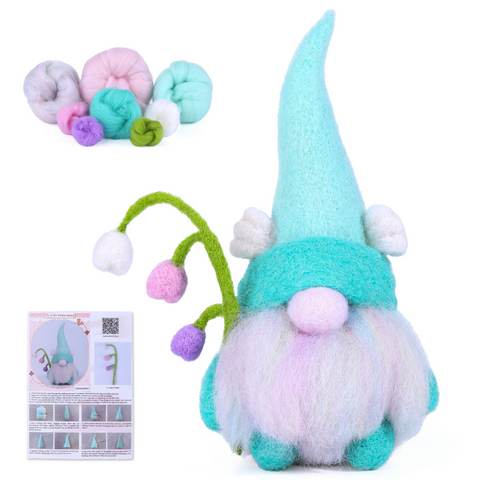 Lily of the Valley Gnome Felt Kit