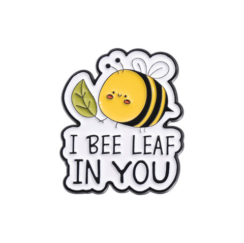 I Bee Leaf Pin