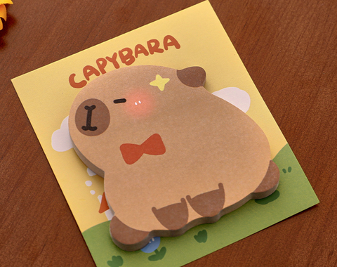 Capybara Oddly Shaped Sticky Notes