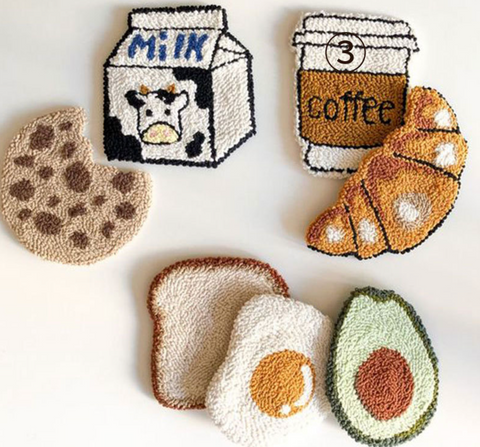 Coffee Cup Carpet Coaster DIY