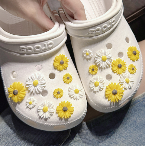 Sunflower Shoe Charms