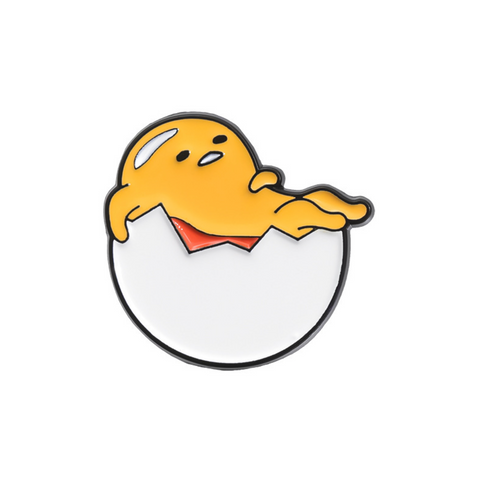 Gudetama Cracked Egg Pin