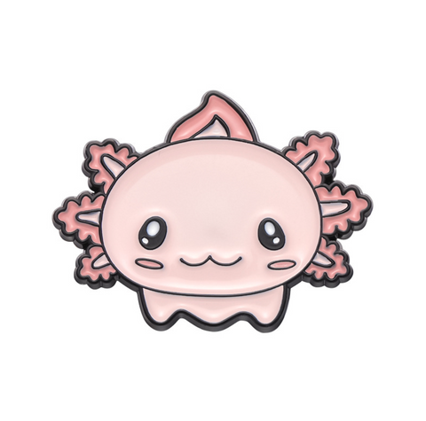 Axolotl Face Pin