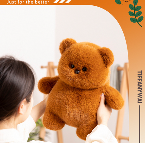 Fuzzy Bear Plush 35cm