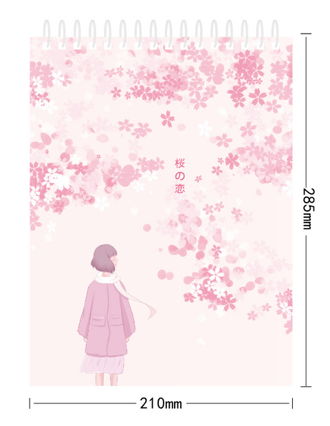 A4 Pink Sakura Sketchbook