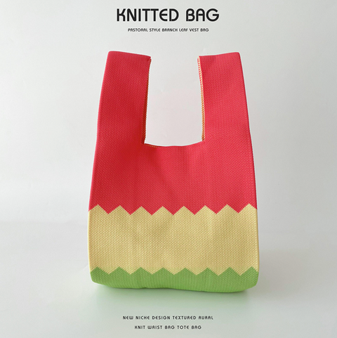 Blocky Knitted Bag