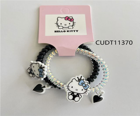 Hello Kitty Black Telephone Wire Hair Tie