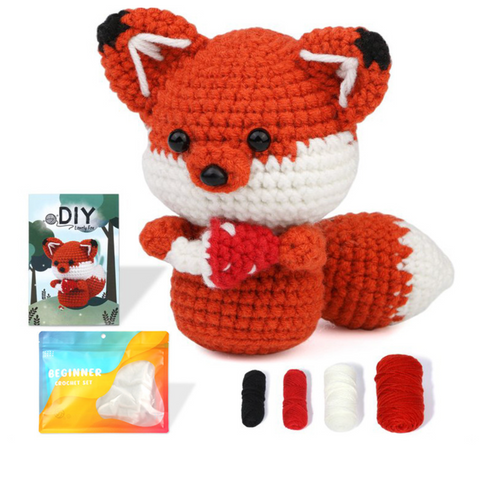 Cute Fox Crochet Set