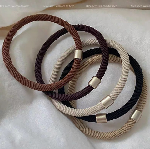 Gold Accent Hair Tie Bundle