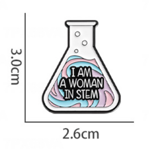 I am Woman in Stem Pin