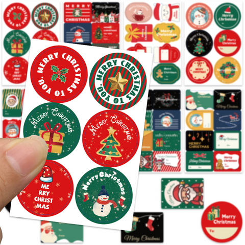 Christmas Present Sticker Tags 8 Pack