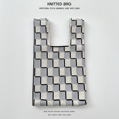 Blocky Knitted Bag