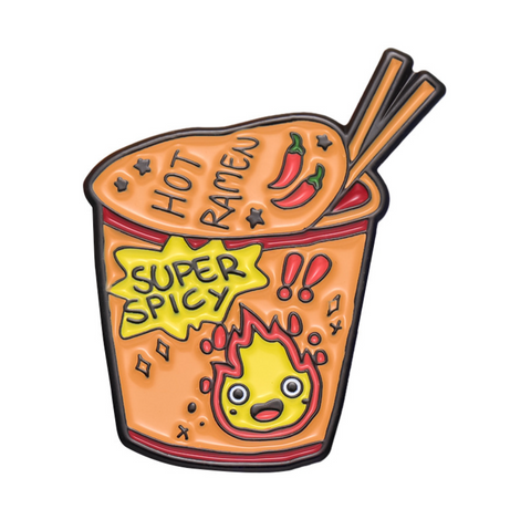 Calcifer Ramen Ghibli Pin
