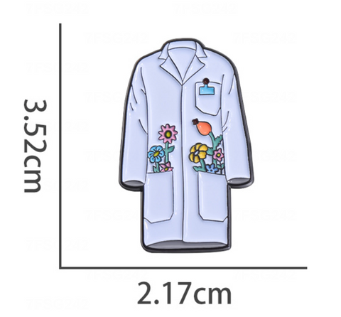Flower Doctor Coat Pin