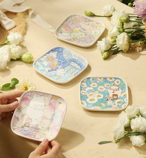 Pastry Square Ceramic Plate