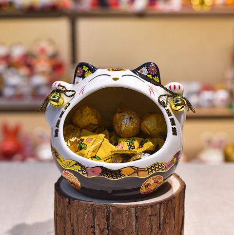 Big Mouth Lucky Cat Candy Jar