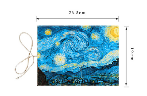 Van Gogh Starry Night Pencil Canvas Wrap