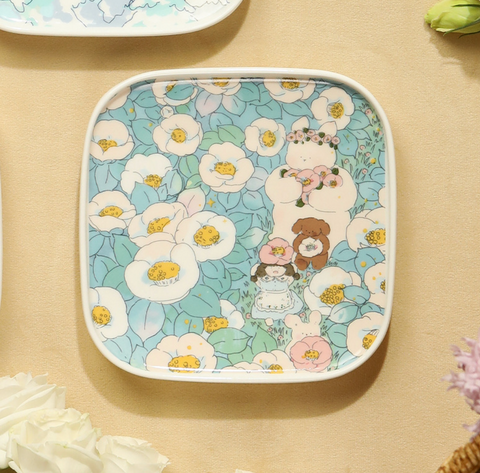 Pastry Square Ceramic Plate