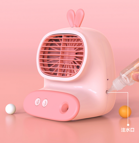 Desktop Animal Ear Fan with Spray