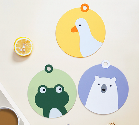 Benmo Silicon Animal Coasters