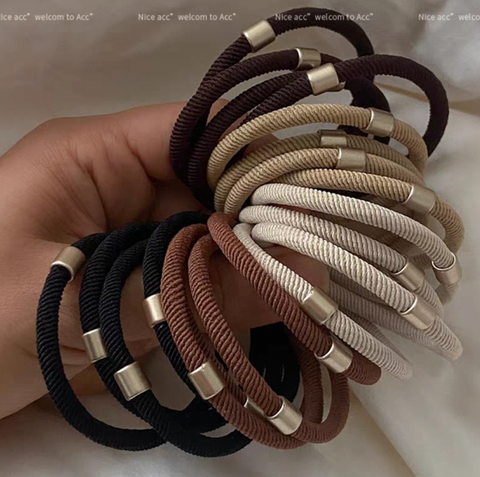 Gold Accent Hair Tie Bundle