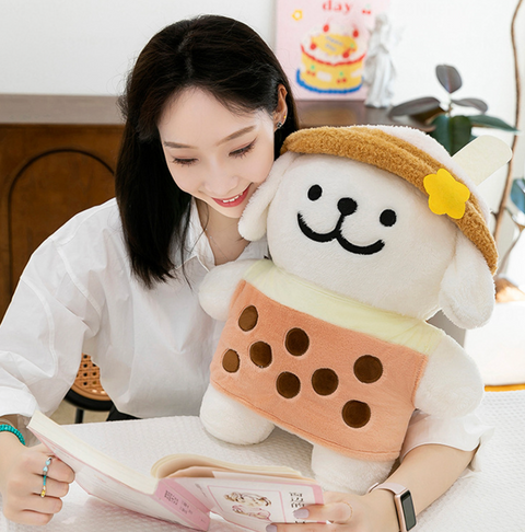 Maltese Bubble Tea Plush 30cm
